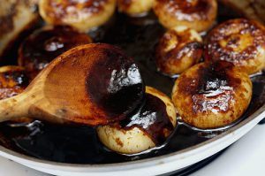 Hank Black's famous caramelized whole roasted onions.....