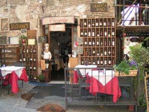 Open Air Pizzaria at the Street End